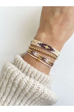 دستبند جواهر قهوه ای زنانه منجق NevoAccessory - کد 898930802