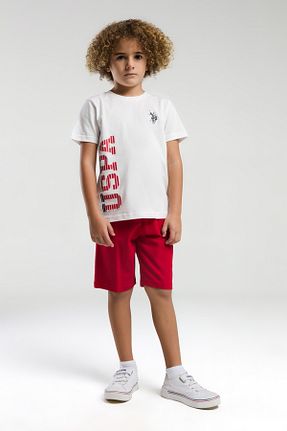 ست بالاتنه و پائین تنه سفید بچه گانه بافت U.S. Polo Assn. - کد 899622684