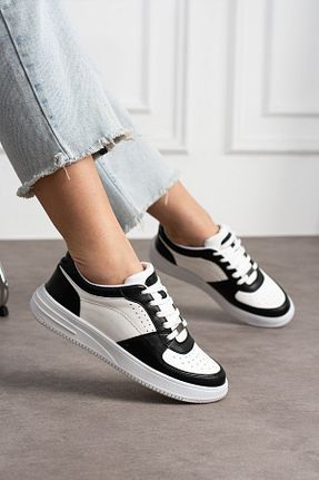 کفش اسنیکر مشکی زنانه بند دار Yula Fashion Shoes - کد 898946400
