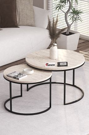 میز جلو مبلی نباتی فلزی Tapacım - کد 895834752
