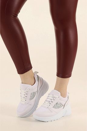 کفش اسنیکر سفید زنانه بند دار AlbiShoes - کد 898981129