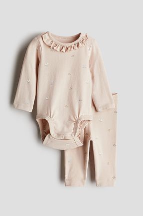 بادی بژ بچه گانه یقه دوچرخه H&M - کد 898092710