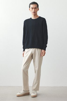 شلوار بژ مردانه رگولار H&M - کد 898994320