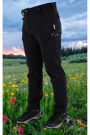 شلوار مشکی مردانه لیکرا SNOWMOUNT - کد 893490311