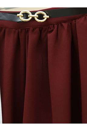 ست بالاتنه و پائین تنه حجاب زرشکی زنانه رگولار HİJABAYA - کد 899018925