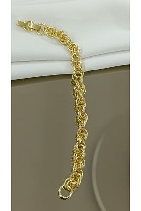 دستبند استیل (فولاد) طلائی زنانه استیل (فولاد) SENAM TAKI - کد 884500261