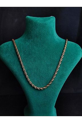 گردنبند استیل ( فولاد ) طلائی زنانه استیل (فولاد) Lio20 - کد 899045382