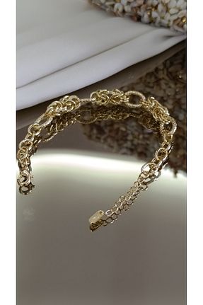 دستبند جواهر طلائی زنانه سنگ طبیعی SENAM TAKI - کد 887464149