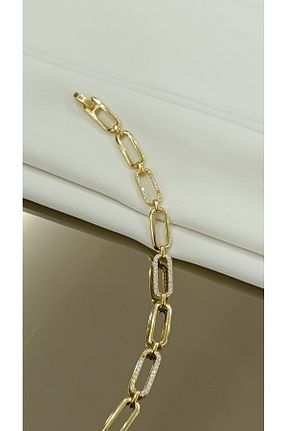 دستبند استیل (فولاد) طلائی زنانه استیل (فولاد) SENAM TAKI - کد 884497226