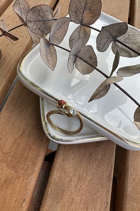 انگشتر استیل (فولاد) طلائی استیل (فولاد) AURA ATELIER - کد 899062775