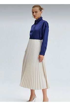 دامن بژ زنانه ساتن Semrailhan - کد 899062156