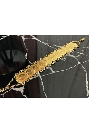 دستبند جواهر زرد زنانه روکش طلا Ralina - کد 899066915