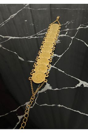 دستبند جواهر زرد زنانه روکش طلا Ralina - کد 899066915