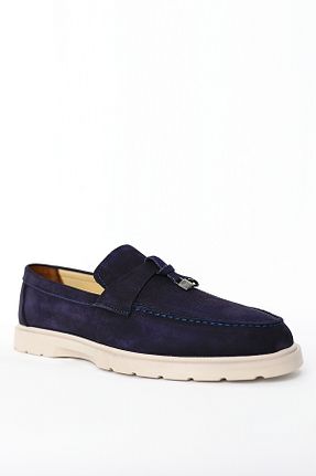 کفش لوفر سرمه ای مردانه نبوک Greyybull Shoes - کد 899913104