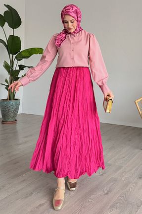 دامن حجاب صورتی زنانه رگولار InStyle - کد 899080074