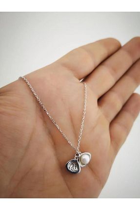 گردنبند نقره طوسی زنانه 925 عیار Arya Silver - کد 899081851