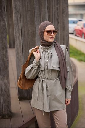 پیراهن حجاب سبز زنانه رگولار LOCCO - کد 896539939