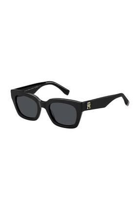 عینک آفتابی مشکی زنانه UV400 Tommy Hilfiger - کد 810548879