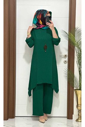 ست بالاتنه و پائین تنه حجاب سبز زنانه Blazer modasura - کد 899102855