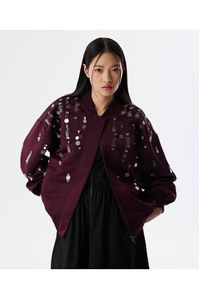 کاپشن زرشکی زنانه رگولار Twist - کد 899116661