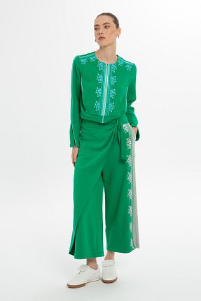 شلوار سبز زنانه بافتنی GIZIA - کد 899115706