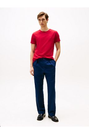 تیشرت قرمز مردانه یقه دوچرخه Tommy Hilfiger - کد 899102007