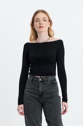 بلوز مشکی زنانه ساده Rays - کد 899112942