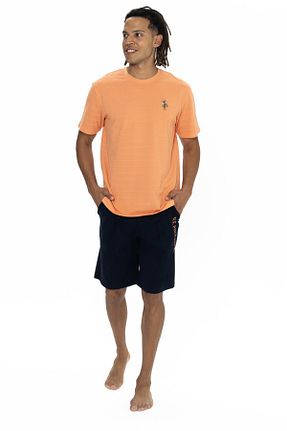 ست لباس راحتی نارنجی مردانه پنبه ای U.S. Polo Assn. - کد 899136449