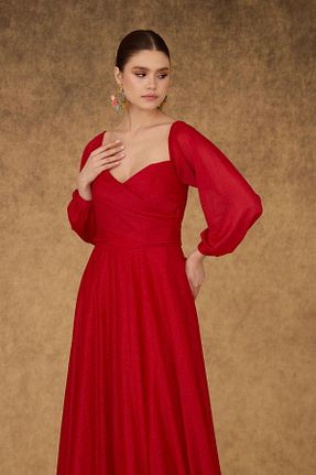 لباس مجلسی سایز بزرگ قرمز زنانه Straplez CARMEN - کد 93064772