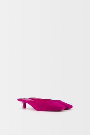 کفش پاشنه بلند کلاسیک بنفش زنانه پلی استر Bershka - کد 899141458