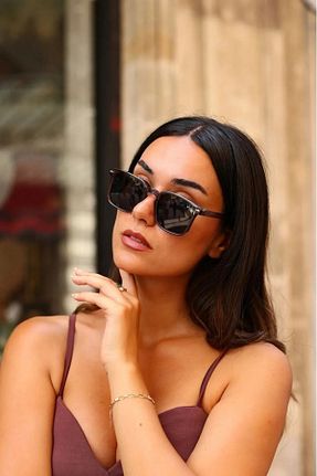 عینک آفتابی طوسی زنانه 50 LUPİX - کد 899146951