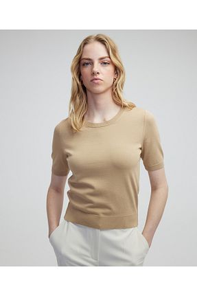 پلیور بژ زنانه ساده MISS IPEKYOL - کد 899146840