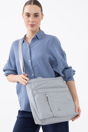 کیف دوشی طوسی زنانه United Colors of Benetton - کد 899149135