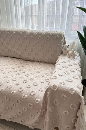 کاور مبل بژ پنبه ای mis home ev tekstil - کد 899933041