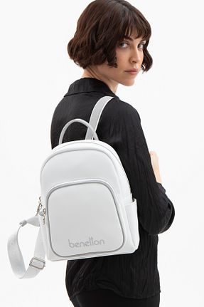 کوله پشتی سفید زنانه United Colors of Benetton - کد 899153803