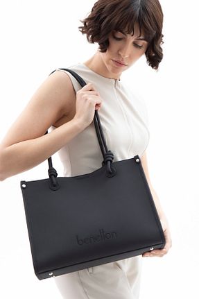 کیف دوشی مشکی زنانه United Colors of Benetton - کد 899151992