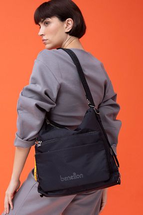 کیف دوشی مشکی زنانه United Colors of Benetton - کد 899150208