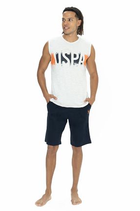 ست لباس راحتی قهوه ای مردانه پنبه ای U.S. Polo Assn. - کد 899155677