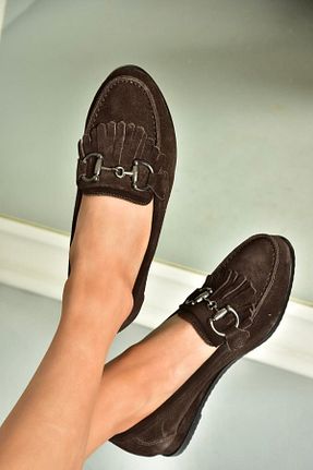 کفش کلاسیک قهوه ای زنانه جیر Fox Shoes - کد 899171214