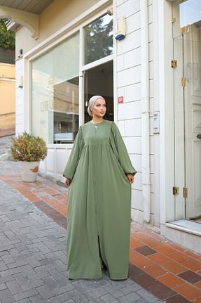 کلاه و ابایا سبز زنانه پنبه ای Nissra - کد 899181095