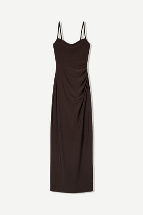لباس قهوه ای زنانه بافتنی Bershka - کد 899192752