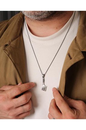 گردنبند نقره مشکی مردانه 925 عیار MEKS JEWELS - کد 900349906
