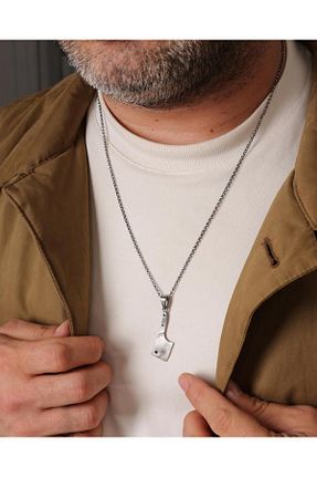 گردنبند نقره مشکی مردانه 925 عیار MEKS JEWELS - کد 900349821