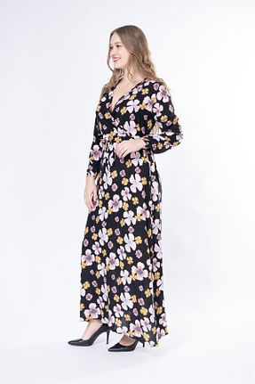 لباس سایز بزرگ صورتی زنانه بافتنی mervemoda - کد 900027977