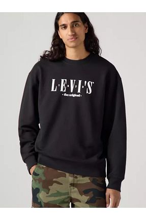سوئیشرت مشکی مردانه چاپی Levi