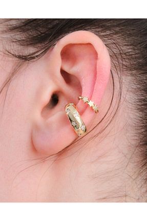گوشواره جواهر زرد زیرکن AURRARİ - کد 899138022