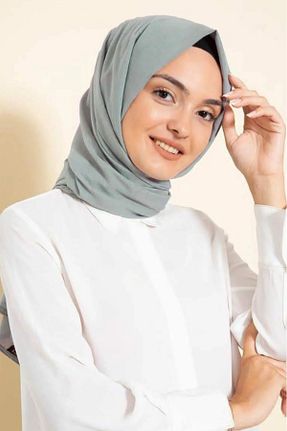 شال سبز زنانه پنبه ای FİVESCARF - کد 899253191