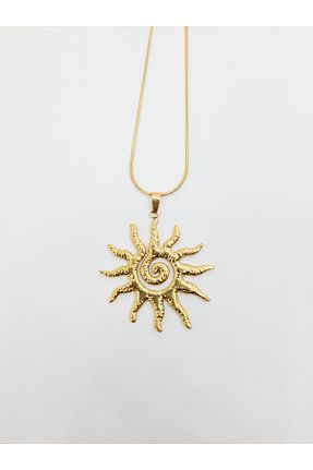 گردنبند استیل ( فولاد ) زرد زنانه استیل (فولاد) luree accessories - کد 899258298