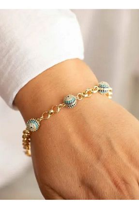 دستبند جواهر طلائی زنانه زیرکن ANKA Accessories - کد 844336007