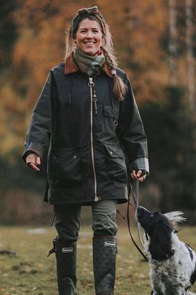 کاپشن سبز زنانه پارکا Barbour - کد 768397154